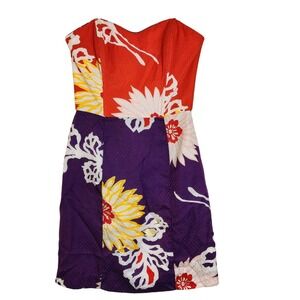 Vintage Corey Lynn Calter Size 2 Y2K Strapless Corset Mini Dress 1980's Style